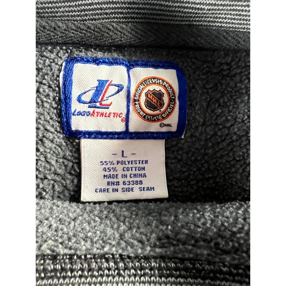 Vintage Logo Athletic Chicago Blackhawks NHL Sweatshirt Mens Large Gray